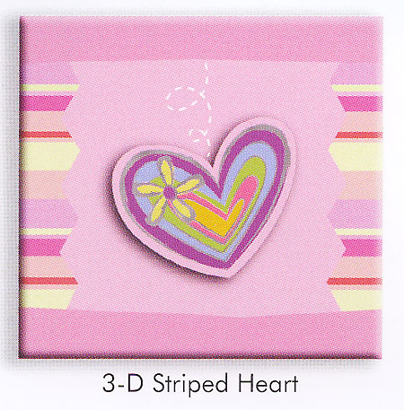 Pioneer 3D Striped Heart Scrapbook